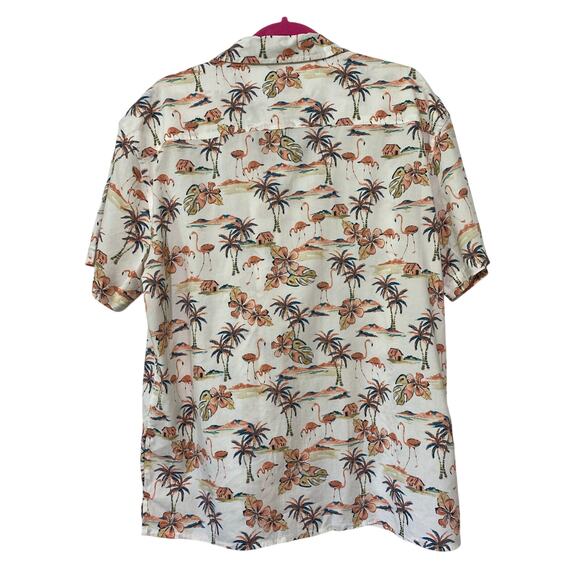 Goodfellow & Co Men's Short Sleeve Tropical Beach Standard Fit Untucked Length - Picture 3 of 6